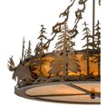 thumbnail image 4 of Meyda Tiffany 98742 Moose At Dusk 4 Light 32" Wide Pendant - Copper, 4 of 6