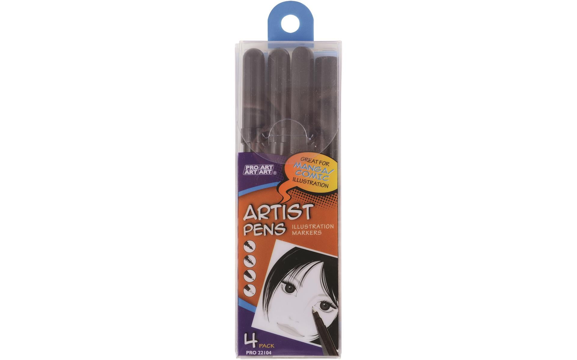 Pro Art Artist Pen Illustraton Marker Set 4pc