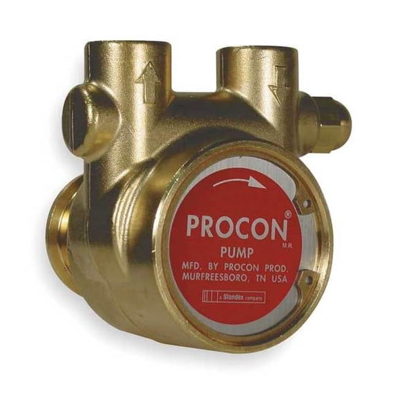 Procon Pump,Rotary Vane,Brass 114B240F11BA 250