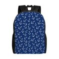 thumbnail image 1 of Disketp Nautical Anchors Mochila Unisex de Apertura Lateral Completa, Mochila para Laptop para Escuela, Trabajo y Viajes, 1 of 8