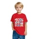 thumbnail image 5 of Fiudx Camiseta para Niños, Suave Mezcla de Poliéster, Cuello Redondo Moderno, Manga Corta Cómoda, Uso Diario Informal, Moda para Niños y Niñas, Lavado a Mano., 5 of 6