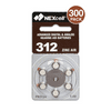 Size 312 1.45V Zinc Air Hearing Aid Batteries (300 Pack)