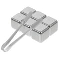 thumbnail image 5 of 1 Set Stainless Steel Ice Cubes Chilling Stones Reusable Ice Cubes Whiskey Ice Cubes with Tong for Chilling Drinks Without Dilution, 5 of 8
