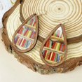 thumbnail image 2 of Wooden Book Earrings Teacher Earrings , teacher accessories women, Handmade Book Club Readers Reading Gifts Presents, Pendant earrings, 2 of 5