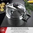 thumbnail image 4 of Magefesa Chef 23-Quart Aluminum Pressure Cooker, Stainless Steel Lid, Thermodiffusion Base, 3 Safety Systems, 4 of 7