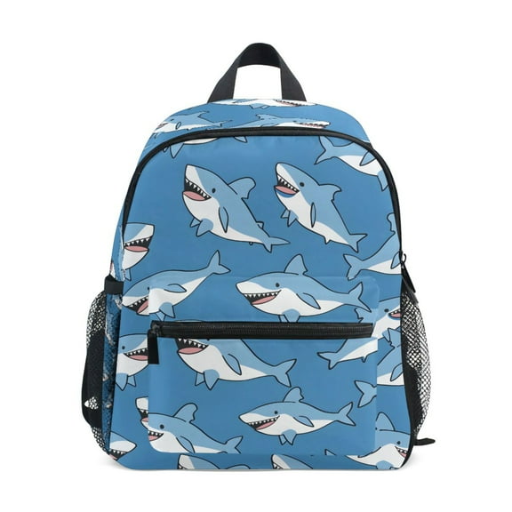 ALAZA Cute Sharks Cartoon School Backpack Small Bookbag Mini Bags