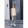 thumbnail image 7 of Arshiner Boys Clothes Contrast Raglan Sleeve Tops + Sweatpants Set 2Pcs Fall Winter Outfits for Kids, 7 of 7