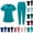 #02Black, variant on Women's Crisscross V‑Neck Scrubs Set Short Sleeve Medical Uniform Top & Jogger Cargo Pants with Pockets Green M