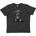 thumbnail image 3 of Inktastic Black Doodle Puppy Youth T-Shirt, 3 of 5