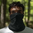 thumbnail image 5 of Solid Unisex Summer Neck Gaiter Sun Protection Ice Silk Cooling Face Mask Neck Scarf Thin Breathable Bandana for Cycling Fishing 1 PC Black One Size, 5 of 6