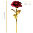 thumbnail image 1 of Caja de regalo con base de rosa dorada grande y cubierta de vidrio con lámina de oro de 24 quilates, regalo para el día de San Valentín, 1 of 6