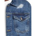 thumbnail image 4 of No Boundaries Men's Denim Trucker Jacket, 4 of 5