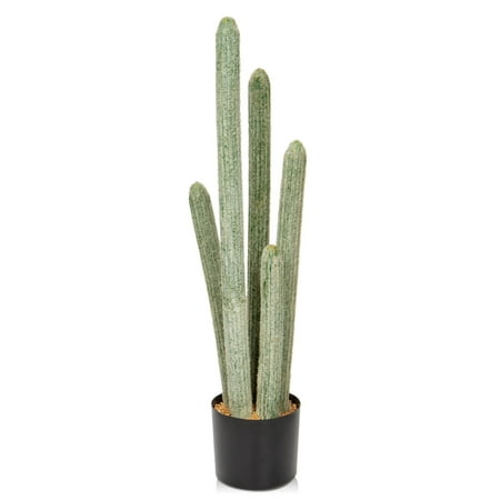 29.5” tall fake cactus plant potted large cactus  old man cactus  big cacti plants artificial cactus home garden office decor housewarming gifts