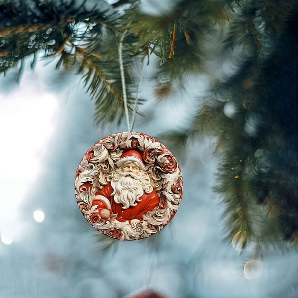 Christmas Decoration Flat Christmas Tree Style Home Decoration Car Ornaments