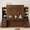 Dark Brown, variant on Harper & Bright Designs Queen Size Murphy Bed with Desk & Storage, Space-Saving Foldable Wall Bed with Built-in Cabinets & Drawers, Wood Queen Chest Murphy Bed Frame, White
