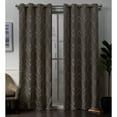thumbnail image 1 of Exclusive Home Belmont Woven Blackout Grommet Top Curtain Panel Pair, Mocha, 52x96, 1 of 6