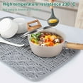 thumbnail image 4 of Silicone Sink Protectors with Drain Holes Heat-Resistant Sink Mat Protector Non-Slip Cuttable Sink Mat for Center Drain Sink Reusable Kitchen Sink Pad for Bottom of Kitchen Farmhouse Sink, 4 of 9