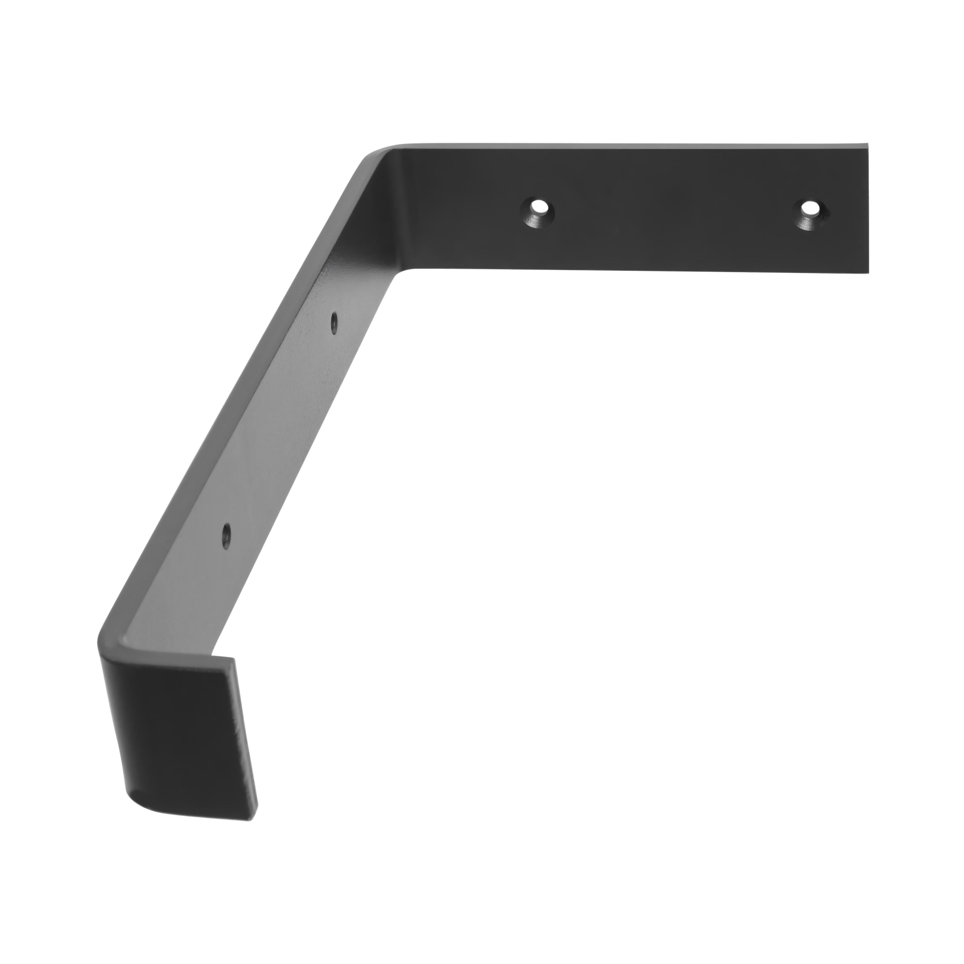 Hyper Tough 10 inch Black Steel L-Shape Mounting Bracket，1 Pack