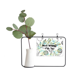 thumbnail image 1 of Flores frescas hojas de dibujo mejor deseo Marco De Metal Florero De Cerámica Decoración, 1 of 4
