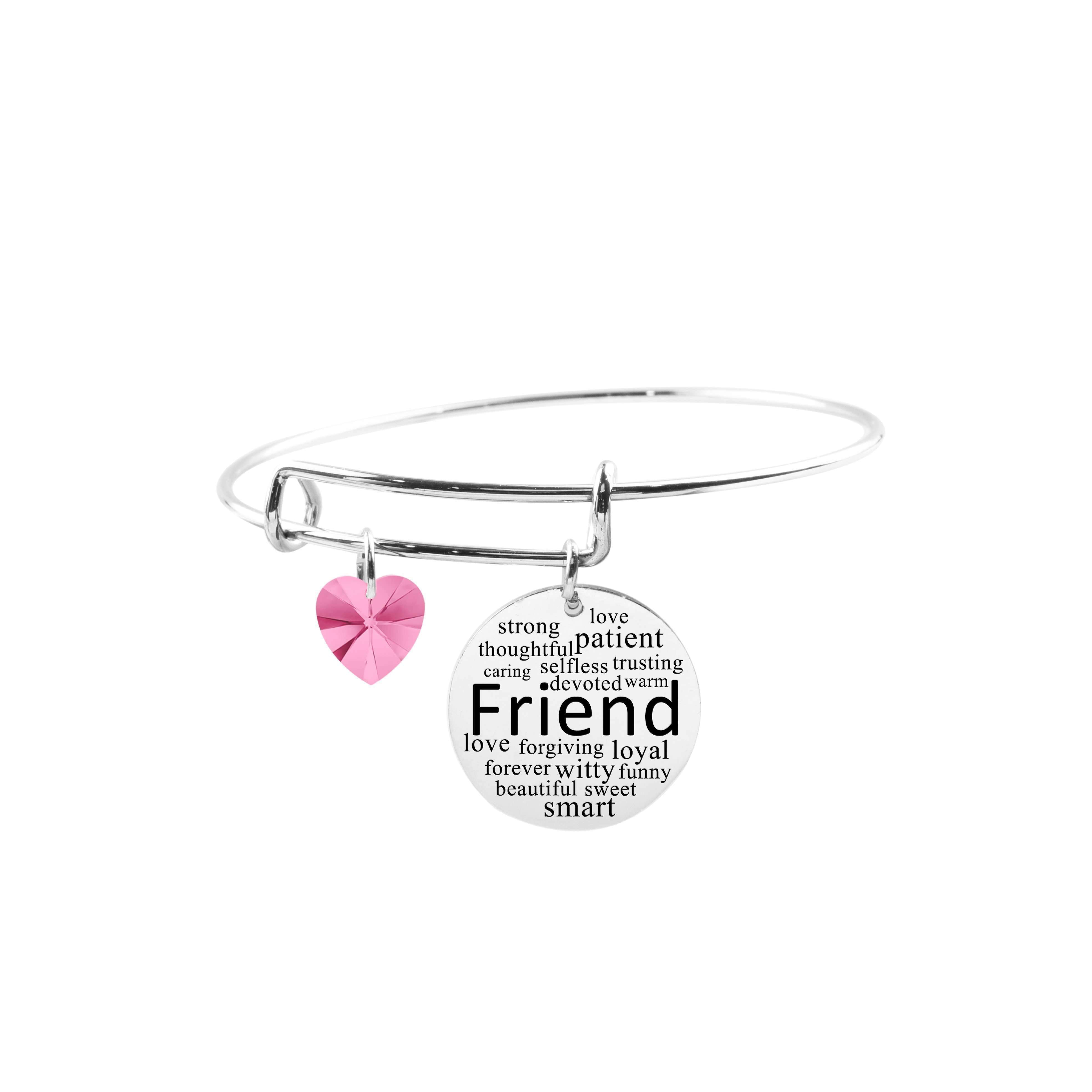 Greengrocer auxiliary To disable Adjustable Bangle with Crystals from Swarovski - Friend - Walmart.com
