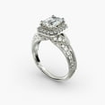thumbnail image 4 of First Jewelry Emerald Cut 1.9 Ct Moissanite Engagement Wedding Band - 14k White Gold Plated Ring - Anniversary Moissanite Band for Her - Beautiful Special Occasion Ring for Women, 4 of 4