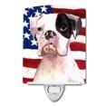 thumbnail image 1 of Carolines Treasures RDR3001CNL USA American Flag with Boxer Ceramic Night Light, 1 of 1