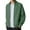 Dark Green, variant on Fgnfyis Mens Winter Jacket Winter Solid Color Rib Knit Double Zipper Casual Jacket Without Hood Textured for Everyday Wear Coats for Men Beige L