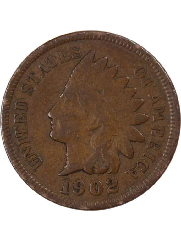 1902 Indian Head Cent G Good Bronze Penny 1c Coin Collectible