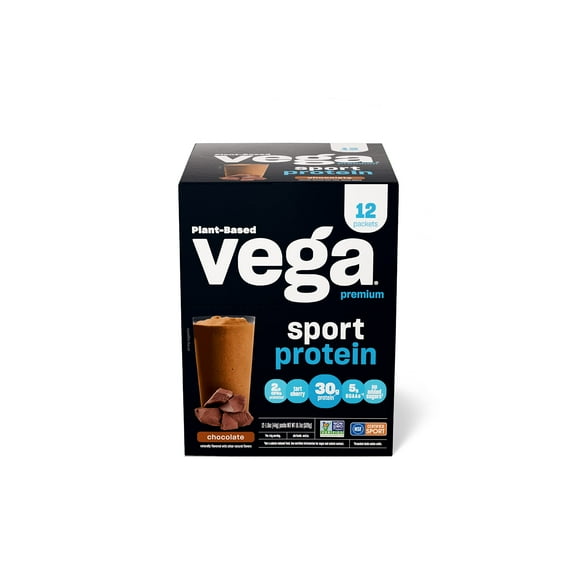 Proteína en polvo Vega Sport Premium Vegan Chocolate 12x45g