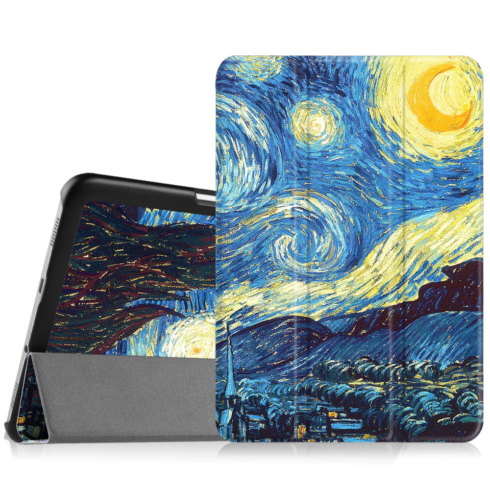 voorkant ik heb nodig Horen van Fintie Samsung Galaxy Tab S2 8.0 / S2 Nook 8.0 Tablet Case - Ultra Slim  Light Weight Standing Cover, Starry Night - Walmart.com