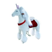 Smart Gear Pony Cycle White Unicorn Ride on Toy: 2 Sizes: World's First Simulated Riding Toy for Kids Age 3-5 Years Ponycycle Ride-on Small