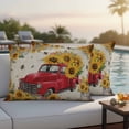 thumbnail image 5 of Outdoor Pillow Covers Pastoral Sunflower Bee Farm Truck Waterproof Pillow Cases 20x12 Set of 2, Retro Letter Throw Pillow Cover Pillowcase for Patio Balcony Couch Garden, 5 of 9