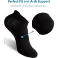 thumbnail image 4 of Women's Ankle Socks - 6 Pairs Low Cut Tab & No Show Athletics Sports Running, 4 of 6