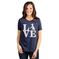 thumbnail image 2 of Love Doberman Women's Fashion Relaxed T-Shirt Tee Heather Navy X-Large, 2 of 3