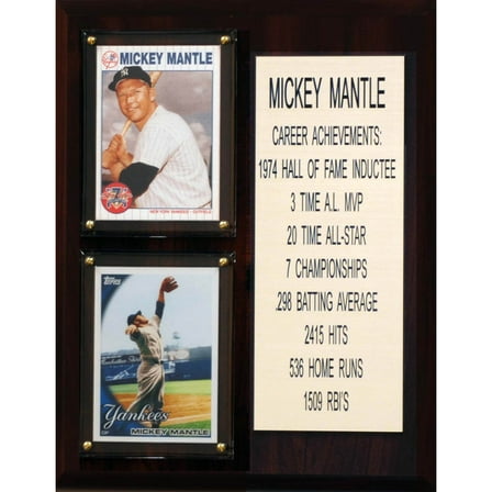 Mickey Mantle New York Yankees 8'' x 10'' Plaque