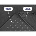 thumbnail image 3 of American Soft Linen, Slip Reducer Bath Rug, 100% Cotton 17x24 inches, Soft Absorbent Bath Mat Rugs, Dark Gray, 3 of 7