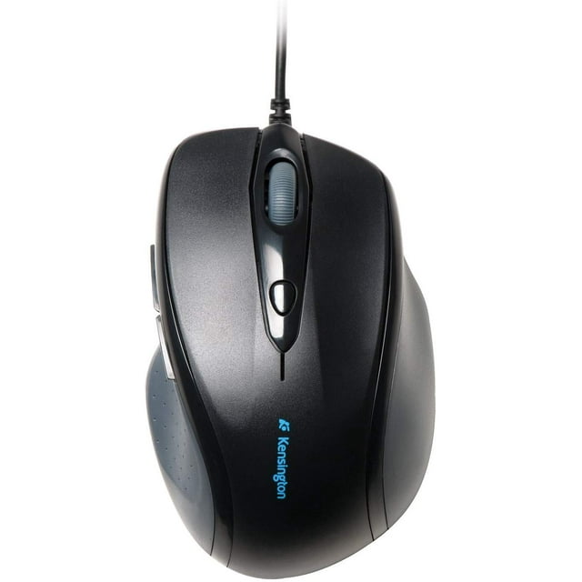 Kensington Pro Fit Wired Optical Mouse, Right Handed, PS/2, USB, Black, Full-Size (K72369US)