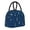 Black, variant on Horeoi Lighthouses and Anchors Pattern Large Insulated Lunch Bag for Work, School, Picnic - Waterproof, Durable Oxford Cloth, Comfortable Handle-Light Grey