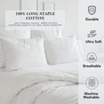 thumbnail image 4 of Pointehaven 400 Thread Count Deep Pocket Long Staple Cotton Grey 4 pc Sheet Set, California King, 4 of 8