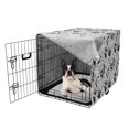 thumbnail image 5 of Botanical Dog Crate Cover, Monochromatic Floral Doodle Bindweed Sketch Spring Illustration, Easy to Use Pet Kennel Cover Small Dogs Puppies Kittens, 7 Sizes, Charcoal Grey and White, by Ambesonne, 5 of 6
