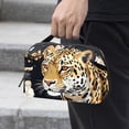 thumbnail image 2 of Leopard USB Organizer | Hard Drive Cases | Charge Cord Organizer | Travel Cord Organizer Case - Oxford Cloth Waterproof Digital Storage Bag 5.9x9.44x3.14 in, 2 of 6