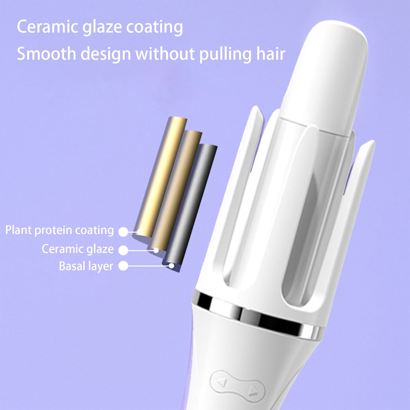 Curling Iron Automatic Curling Irons Barrel For All Hair Types Easy-to-use Curling Wand Long-lasting Salon-quality Curls And Waves