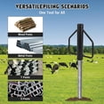 thumbnail image 4 of EastVita 8LB Fence Post Driver with Handle Manual T Post Driver Metal Post Hammer for U Fence Post Wooden Post Black, 4 of 7