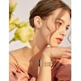 thumbnail image 5 of Wearlizer Compatible with Apple Watch Bands 41/40/38/44/45/46/49/42mm Women, Dressy Fancy Metal Chain Pretty Strap Designer Gold Silver Link Bracelet for iWatch Ultra SE Series 10 9 8 7 6 5 4 3 2 1, 5 of 6