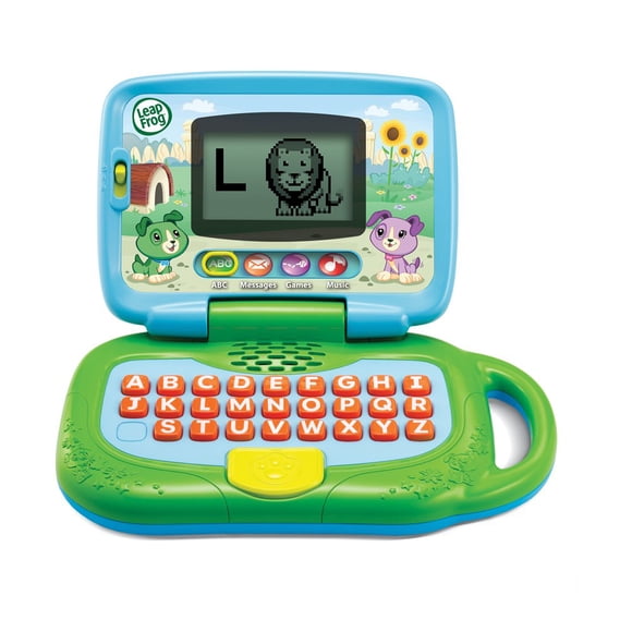 Portátil de juguete LeapFrog My Own Leaptop de 2 a 4 años con sonido verde