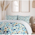 thumbnail image 6 of Ambesonne Fish Duvet Cover Set, Dolphin Star Jellyfish Shells, 2-Calking, Dark Sky Blue Marigold, 6 of 7