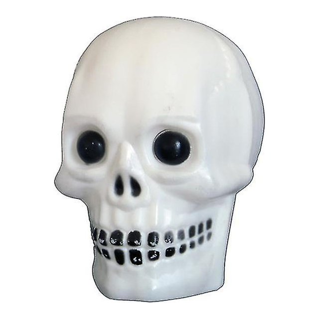 YONGSHENG Decoración de Halloween Luz nocturna Cabeza de calavera multicolor Lámpara de mesa con luz intermitente brillante