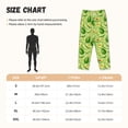 thumbnail image 4 of Lsque Green Avocado Print Women's Pajama Pants, Lounge Pant - Comfortable Home Wear,Elastic Waistband, Stylish Design-XX-Large, 4 of 9