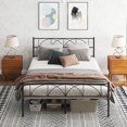 thumbnail image 2 of HOMCOM Queen Bed Frame Metal Platform Bed Frame with Headboard Steel Slat, 2 of 10