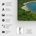 thumbnail image 4 of Wynwood Studio Nature and Landscape Wall Art Canvas Prints 'Boat In A Bay by David Fleetham' Coastal Landscapes - Green, Blue, 4 of 5